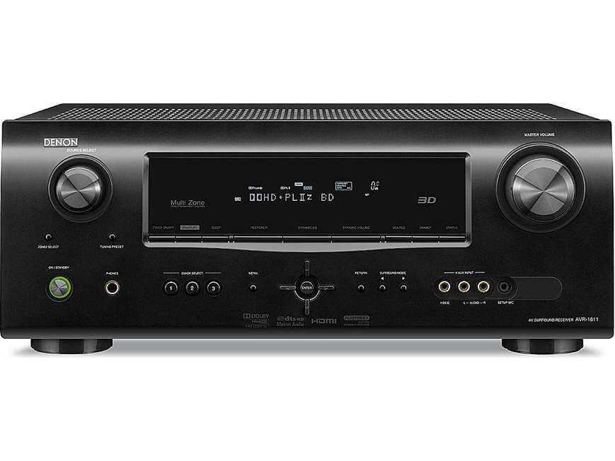 Denon AVR-1611 Home theater receiver with 3D-ready HDMI switching