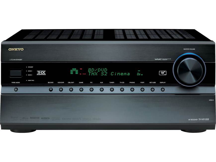 Onkyo TX-NR1008 Home theater receiver with 3D-ready HDMI switching