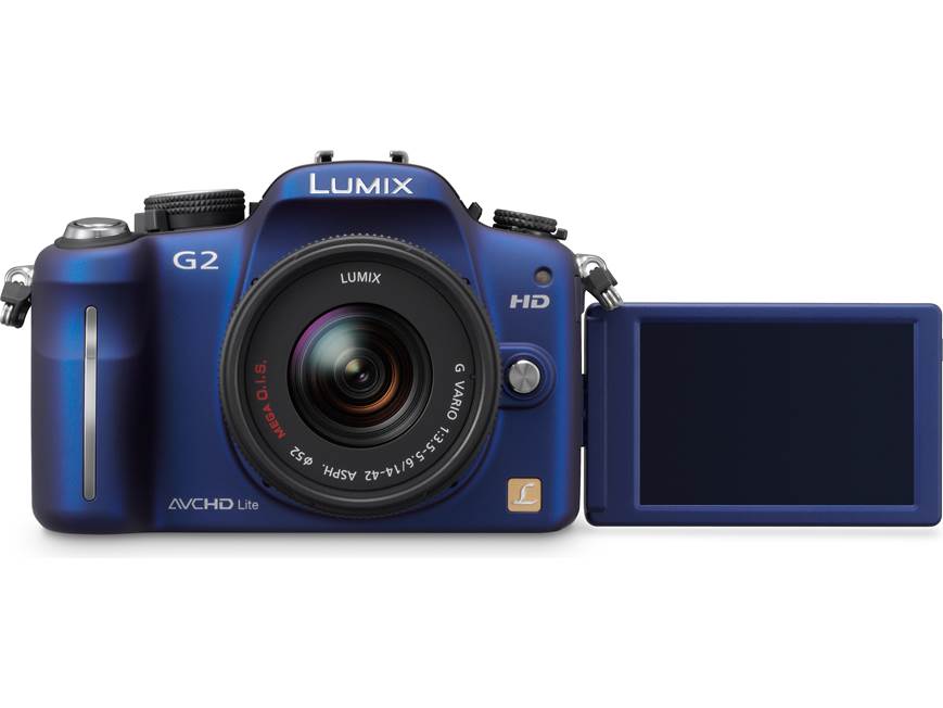 Panasonic DMC-G2 (Blue) 12.1-megapixel digital camera with 14-42mm