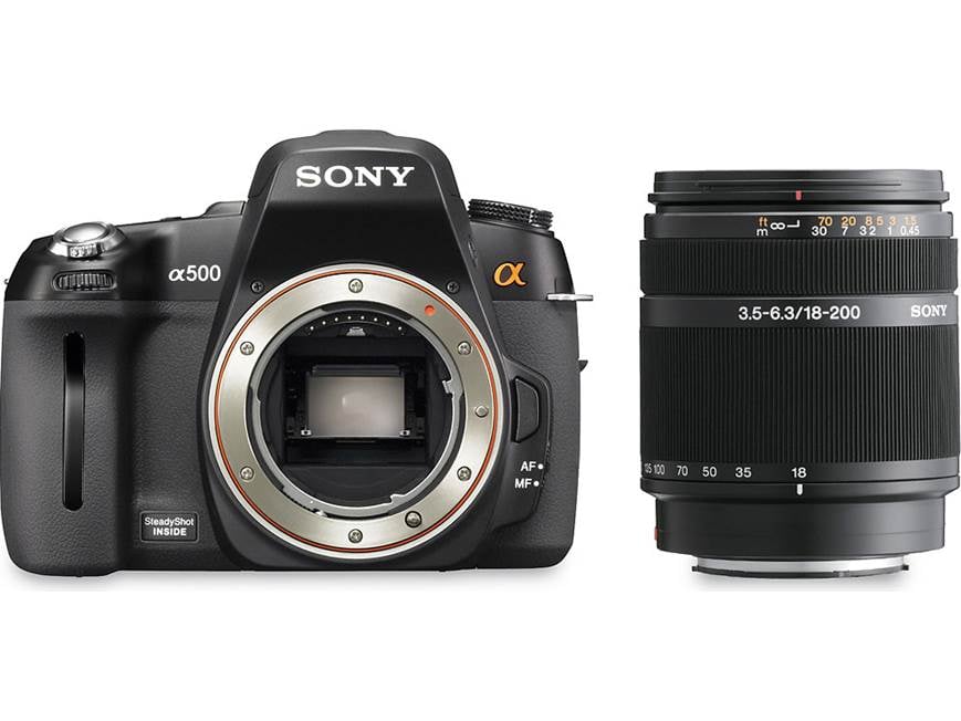 Sony Alpha DSLR-A500 Kit 12.3-megapixel digital SLR camera with 18