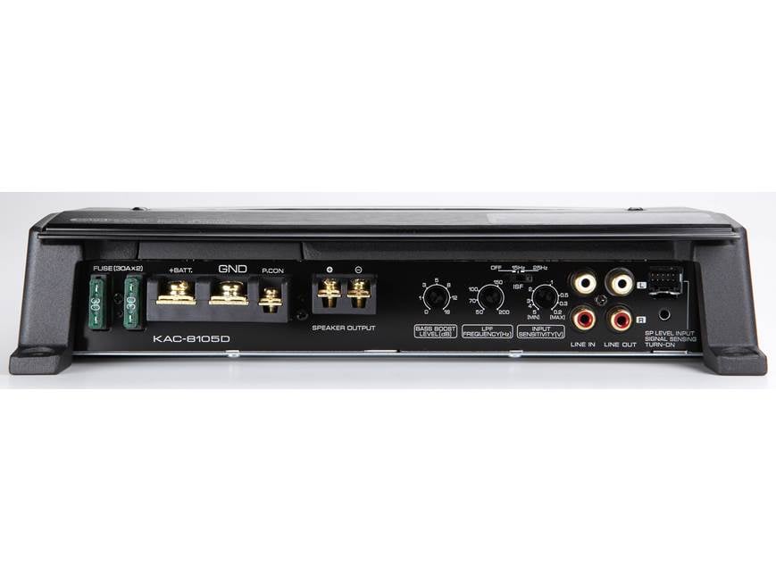 Kenwood KAC-8105D Mono subwoofer amplifier — 500 watts RMS x 1 at