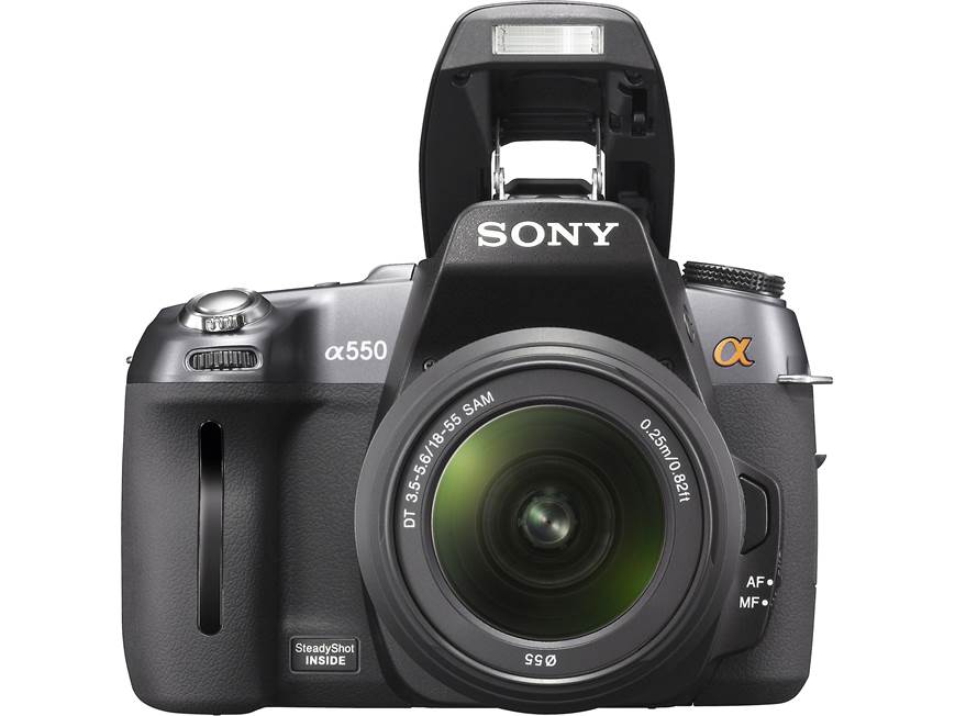 SONY α550 一眼レフカメラ High Zoom Lens KIT Sony Alpha DSLR-A550 Kit 14.2-megapixel digital SLR camera with 18