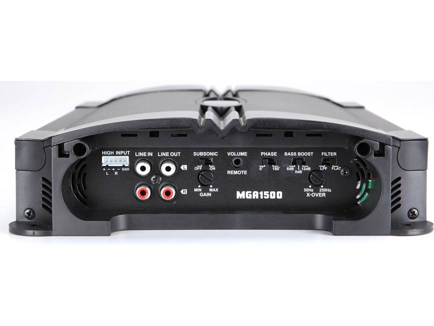 Bazooka MGA1500 Mono subwoofer amplifier — 500 watts RMS x 1 at 2