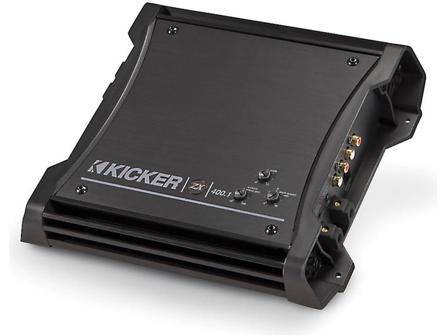Kicker 10ZX400.1 Mono subwoofer amplifier — 400 watts RMS x 1 at 2