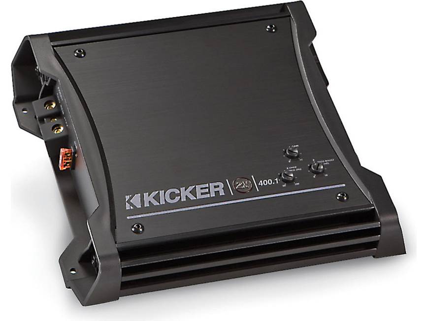 Kicker 10ZX400.1 Mono subwoofer amplifier — 400 watts RMS x 1 at 2