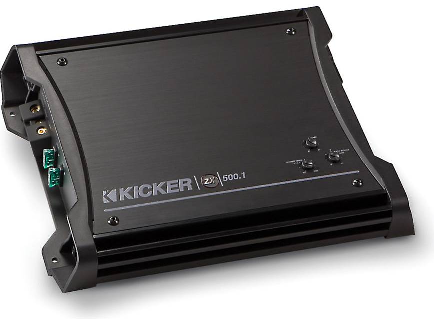 Kicker 10ZX500.1 Mono subwoofer amplifier — 500 watts RMS x 1 at 2