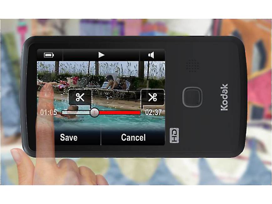 Kodak Zi10 PlayTouch (Chrome) HD pocket video camera (Chrome) at