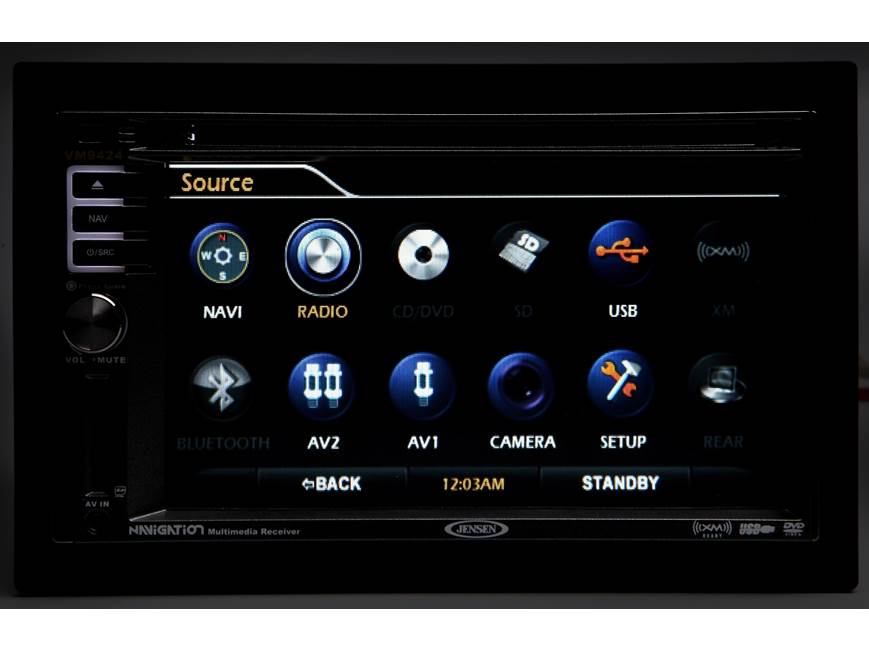 Jensen VM9424 Navigation receiver at Crutchfield