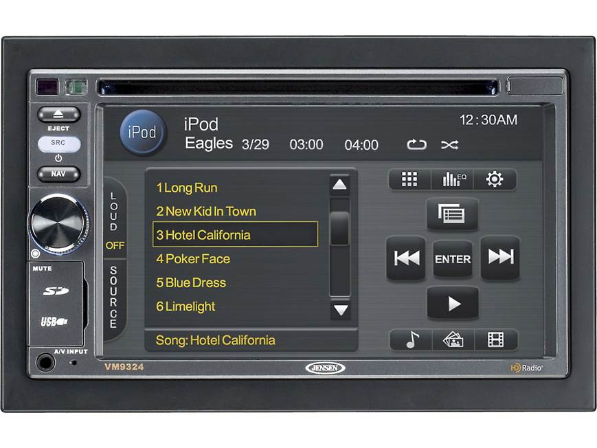 Jensen VM9324 DVD receiver at Crutchfield