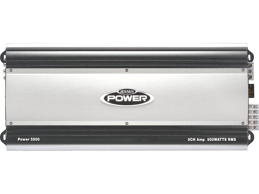 Jensen Power 5500 5-channel car amplifier — 60 watts RMS x 4 at 4
