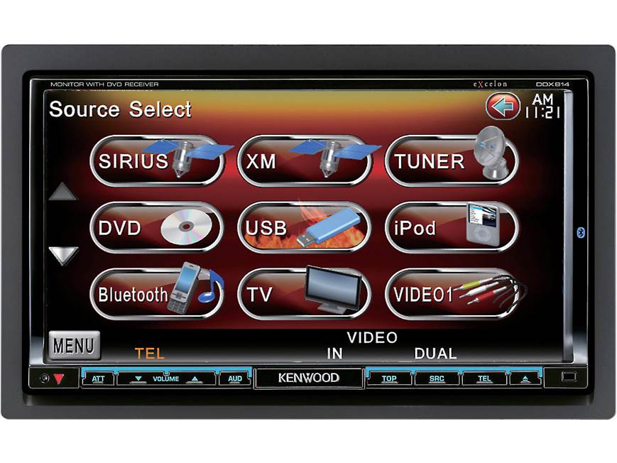 Kenwood Excelon DDX814 (Refurbished) DVD receiver at Crutchfield