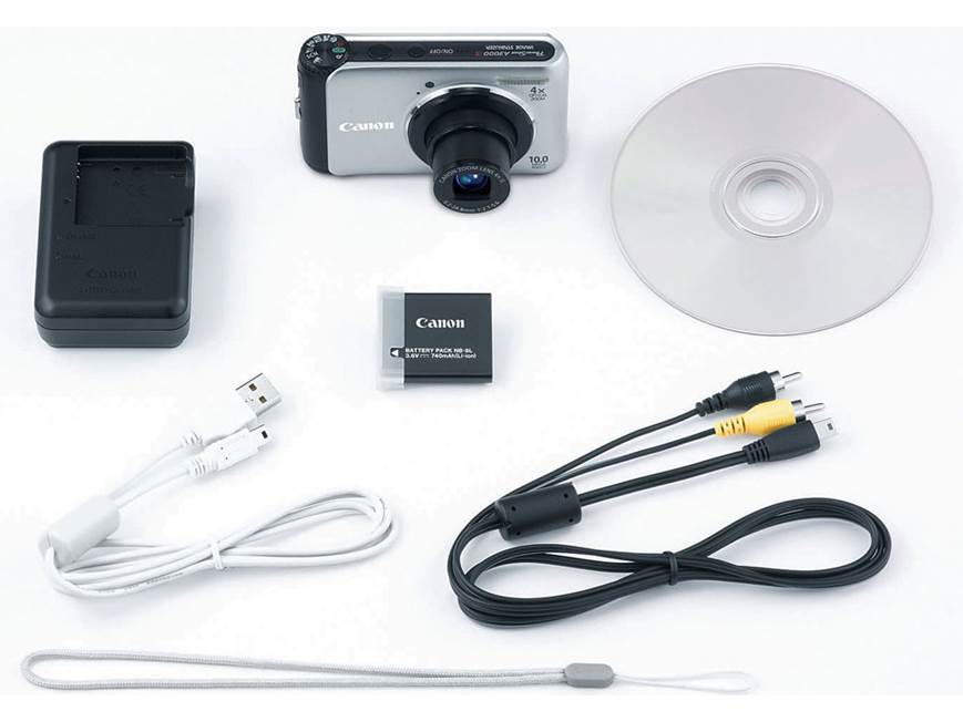 Canon PowerShot A3000 IS 10-megapixel digital camera with 4X