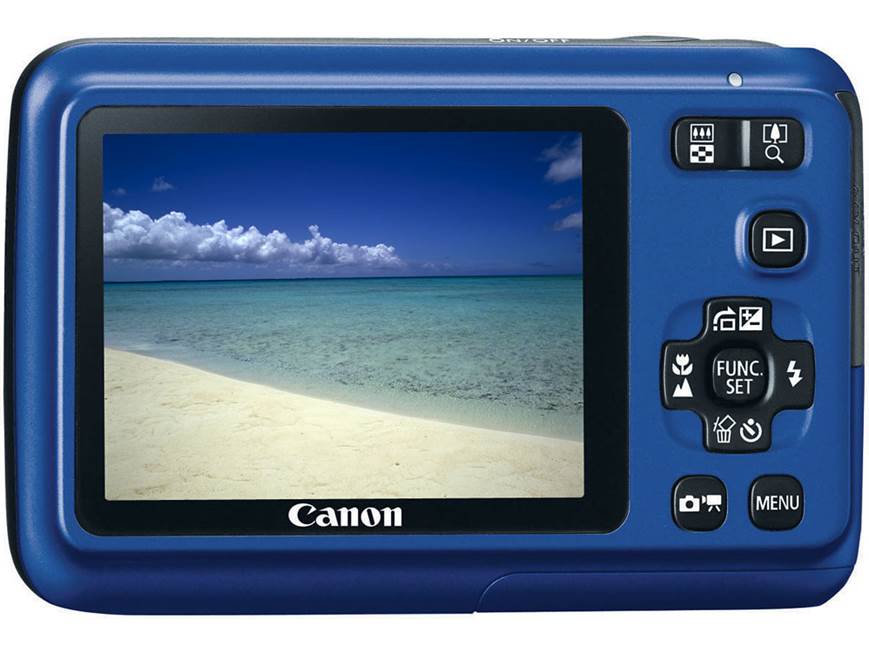 Canon PowerShot A495 (Blue) 10-megapixel digital camera with 3.3X