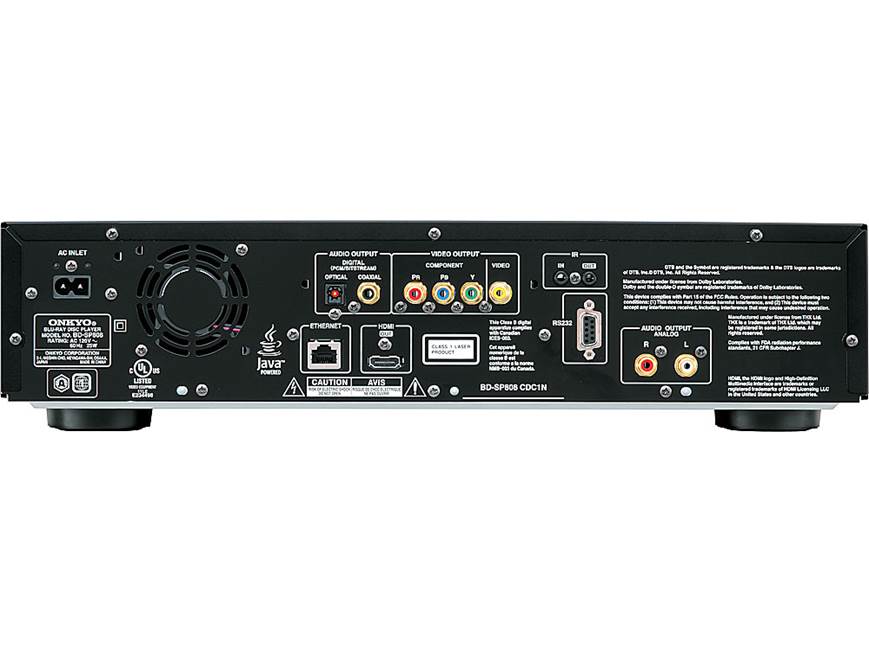 Onkyo BD-SP808 Internet-ready Blu-ray player at Crutchfield