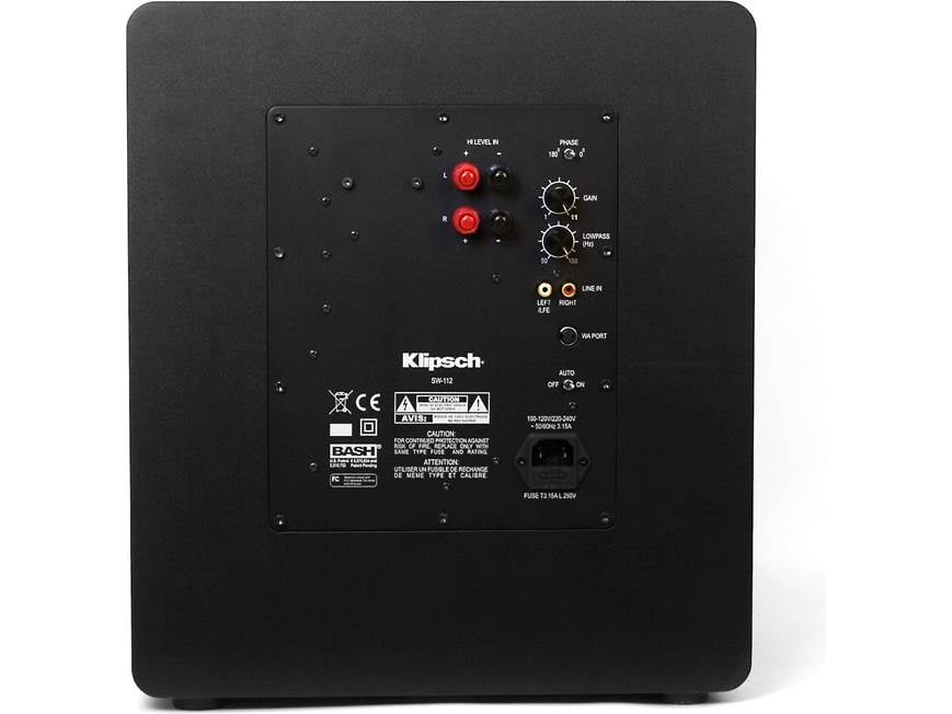 Klipsch SW-112 Powered subwoofer at Crutchfield