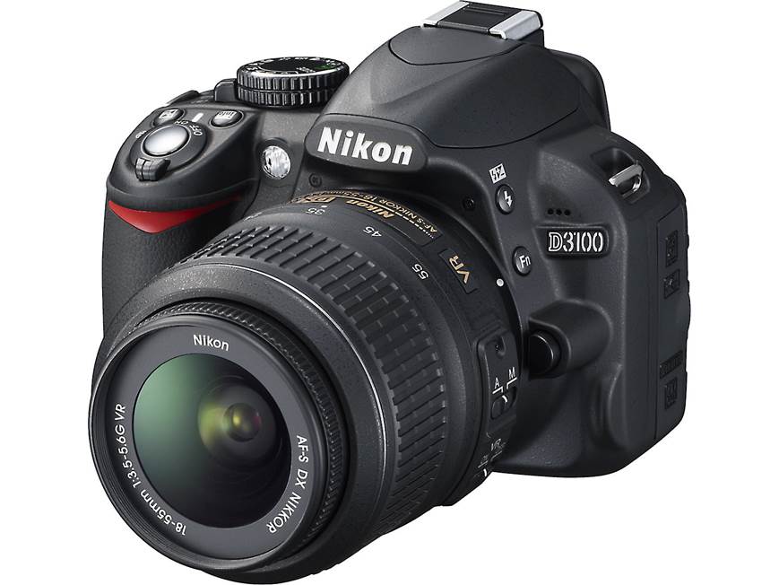 Nikon D3100 Kit 14.2-megapixel digital SLR camera with 18-55mm