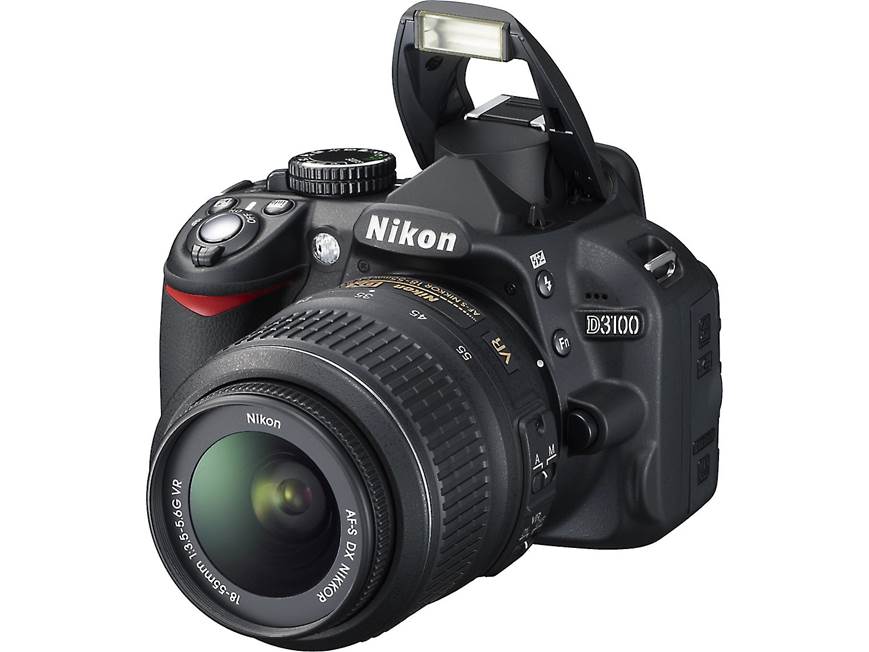 Nikon D3100 一眼レフ 18-55mm レンズ バッテリー SD Nikon D3100 Kit 14.2-megapixel digital SLR camera with 18-55mm