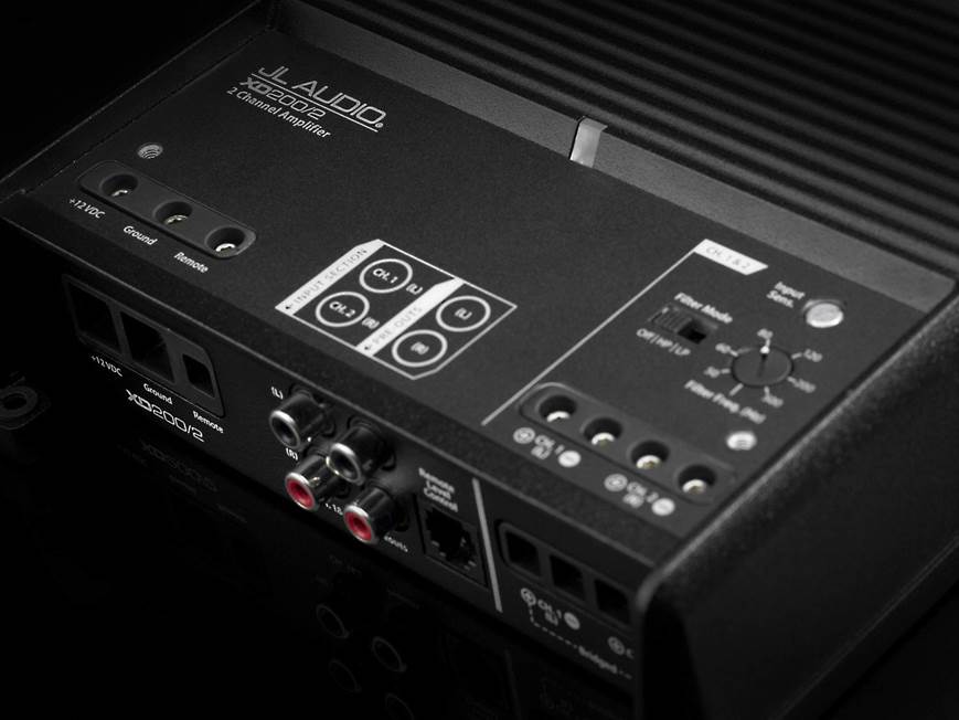 JL Audio XD200/2 2-channel car amplifier — 75 watts RMS x 2 at