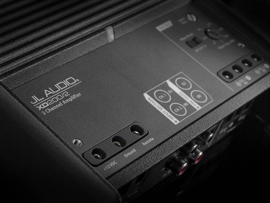 JL Audio XD200/2 2-channel car amplifier — 75 watts RMS x 2 at