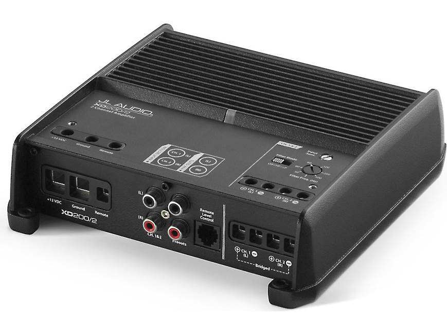 JL Audio XD200/2 2-channel car amplifier — 75 watts RMS x 2 at