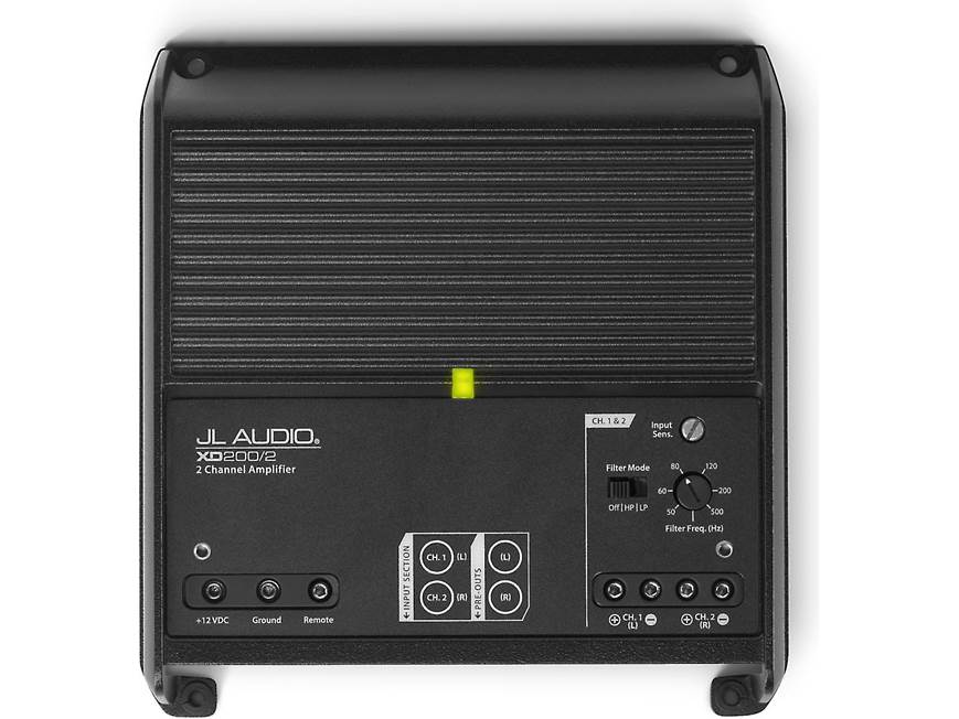 JL Audio XD200/2 2-channel car amplifier — 75 watts RMS x 2 at