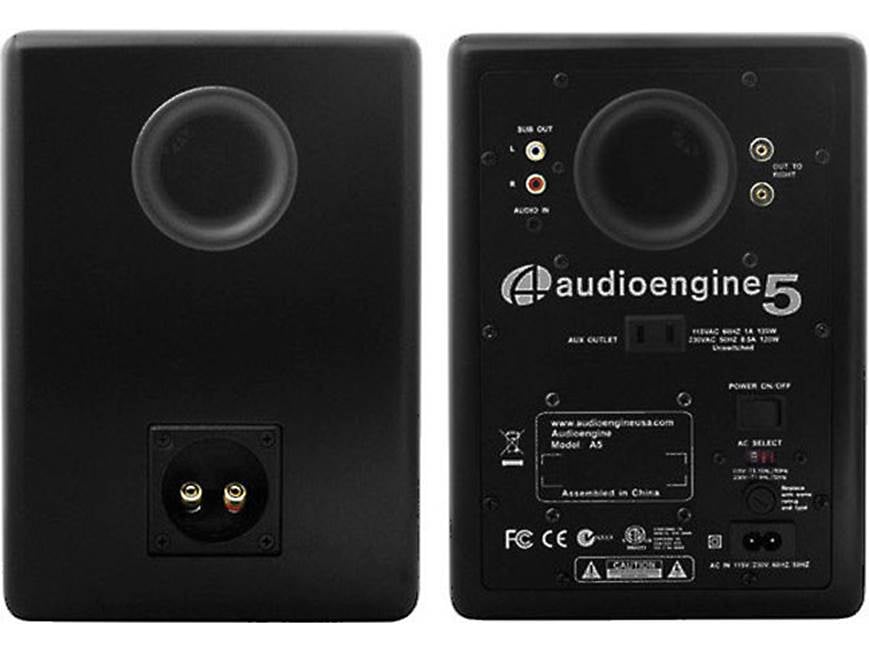 Audioengine 5 (A5) (Black) Premium powered bookshelf speakers