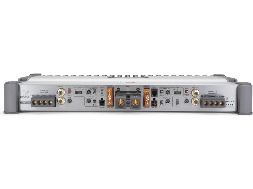 Focal FPS 4160 4-channel car amplifier — 120 watts RMS x 4 at