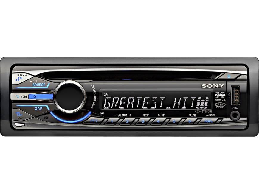 Sony Xplod CDX-GT550UI CD receiver at Crutchfield