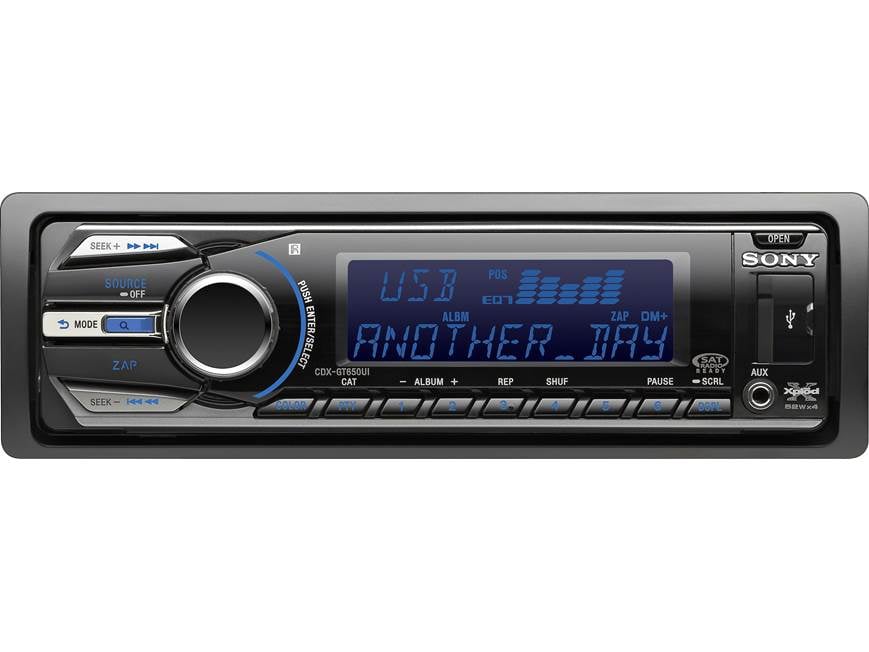 Sony Xplod CDXGT650UI CD receiver at Crutchfield