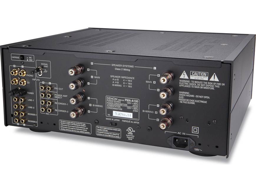 Denon PMA-A100 100th anniversary stereo integrated amplifier at