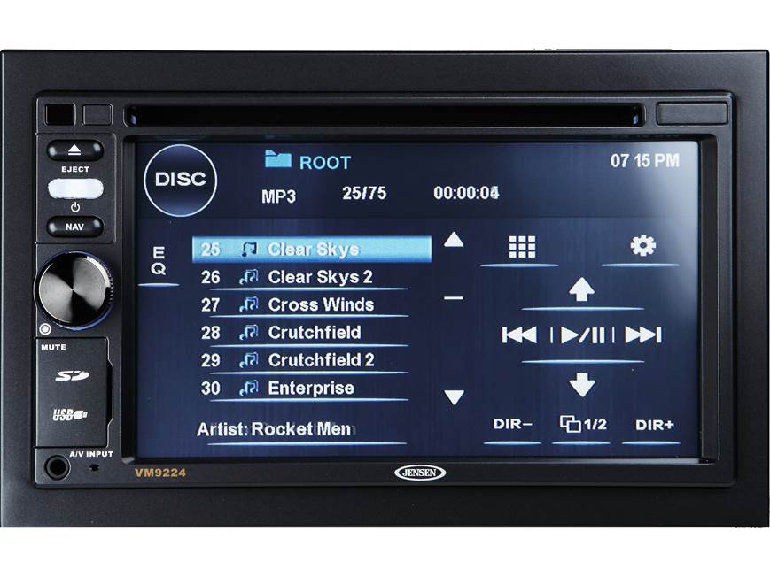 Jensen VM9224 DVD receiver at Crutchfield