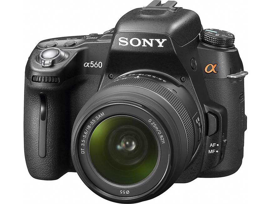 Sony Alpha DSLR-A560 Kit 14.2-megapixel digital SLR camera with 18