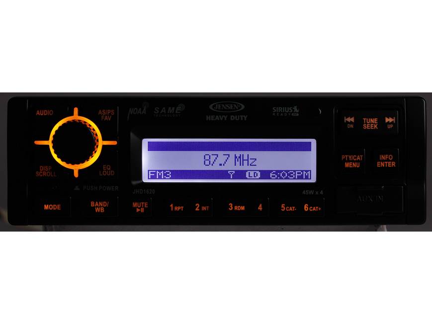 Jensen Heavy Duty JHD1620B AM/FM/WB receiver at Crutchfield