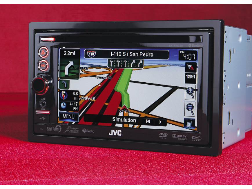JVC KW-NT3HDT Navigation receiver at Crutchfield