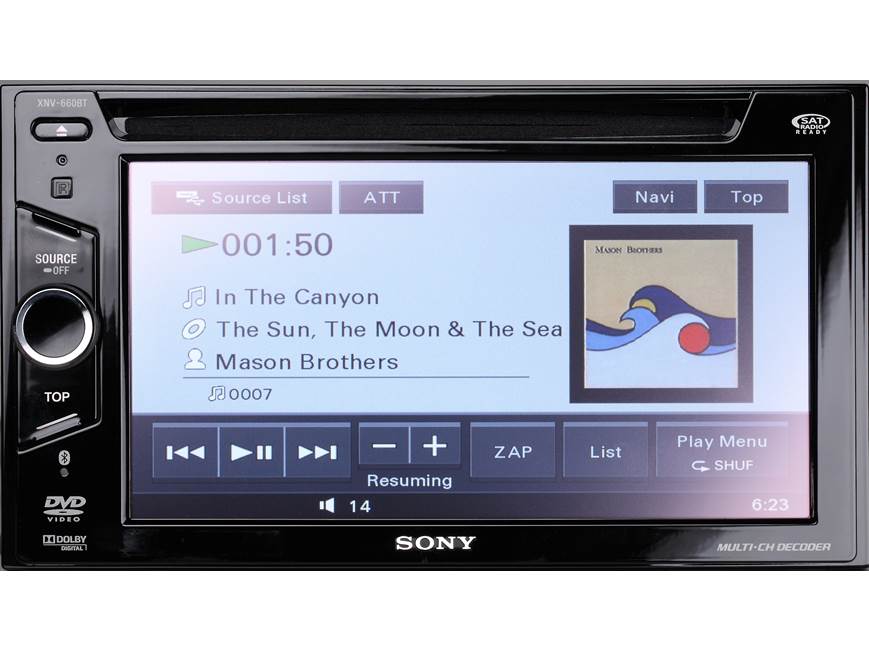 カーナビ・ソニー Sony XNV-660BT Navigation receiver at Crutchfield