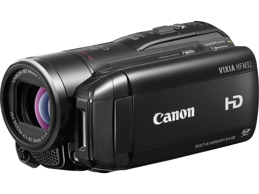 Canon VIXIA HF M32 HD camcorder with 64GB flash memory at Crutchfield