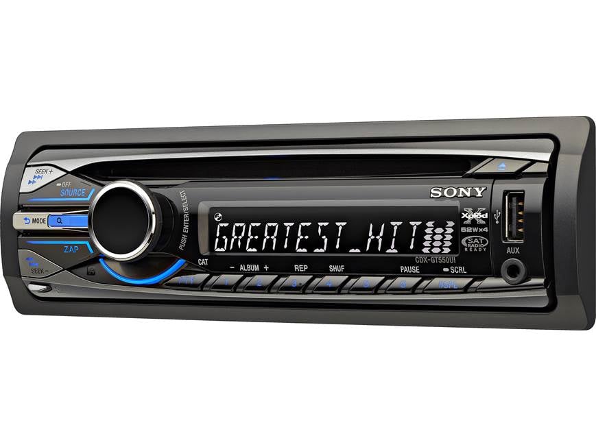 Sony Xplod CDX-GT550UI CD receiver at Crutchfield