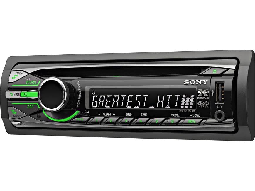 Sony Xplod CDX-GT550UI CD receiver at Crutchfield