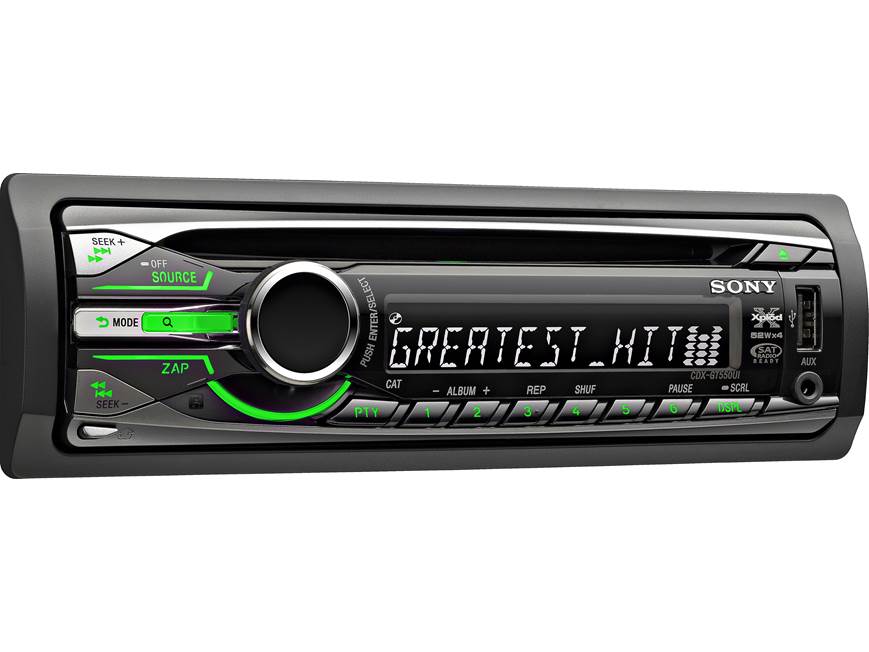 Sony Xplod CDX-GT550UI CD receiver at Crutchfield