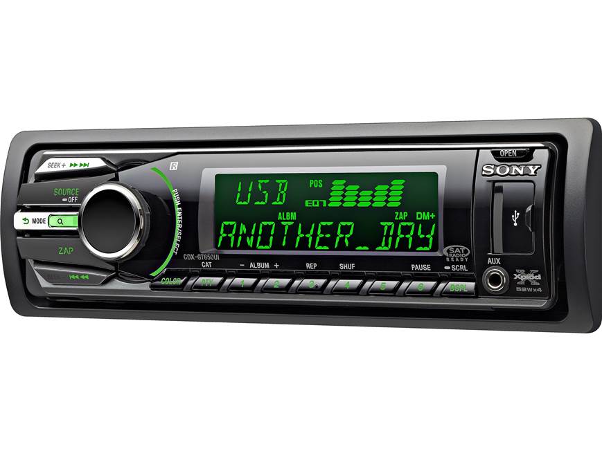 Sony Xplod CDXGT650UI CD receiver at Crutchfield