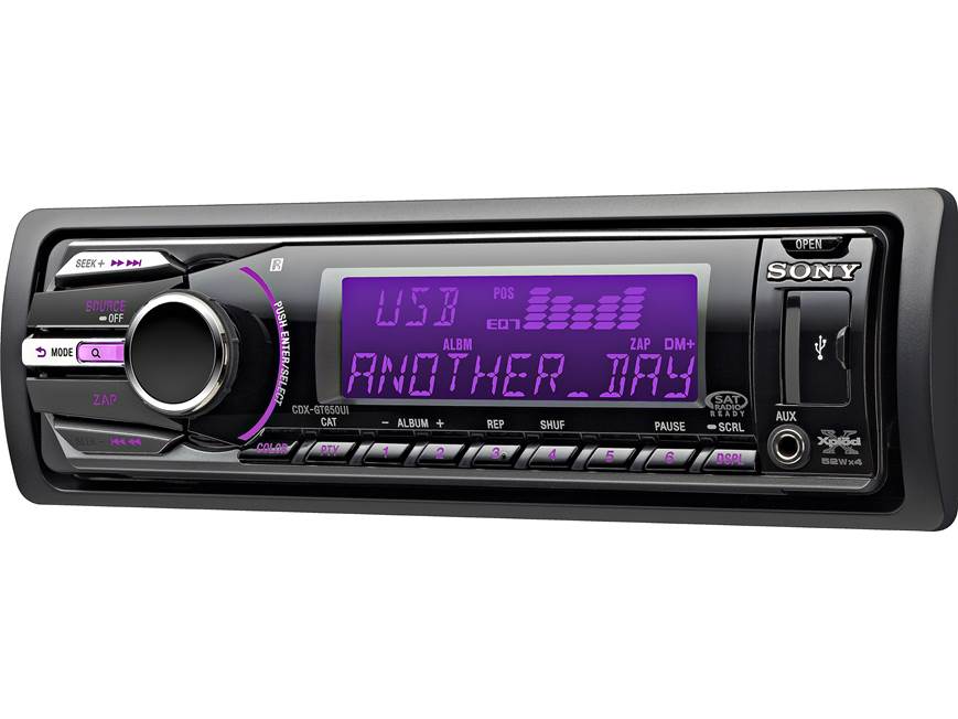 Sony Xplod CDXGT650UI CD receiver at Crutchfield