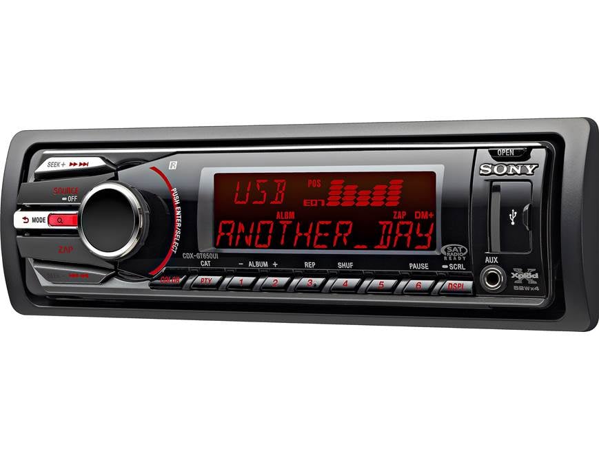 Sony Xplod CDXGT650UI CD receiver at Crutchfield