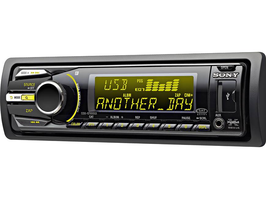 Sony Xplod CDXGT650UI CD receiver at Crutchfield