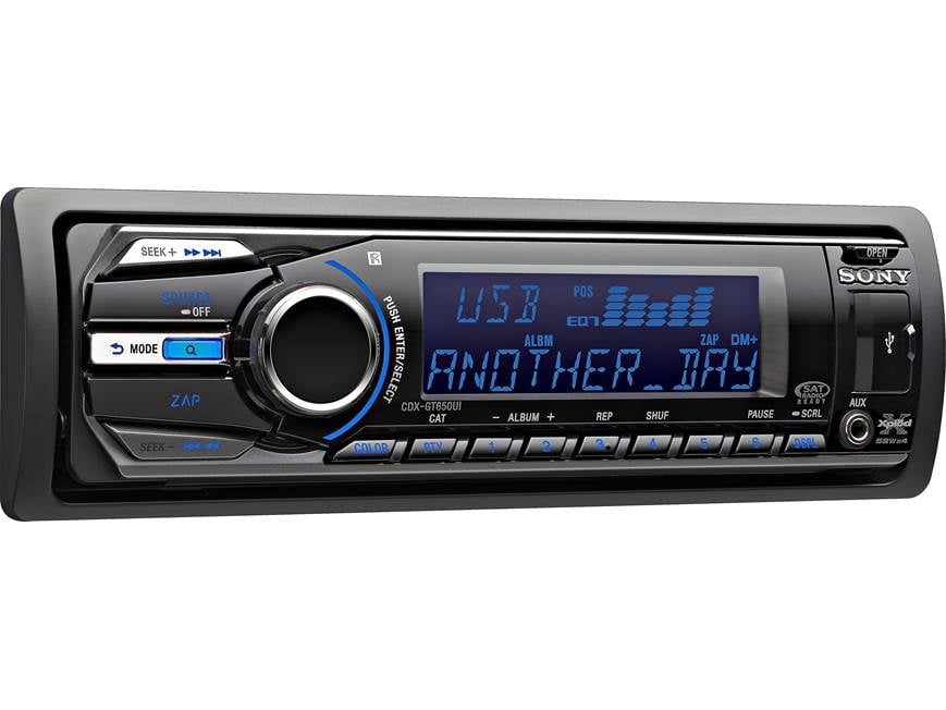 Sony Xplod CDXGT650UI CD receiver at Crutchfield