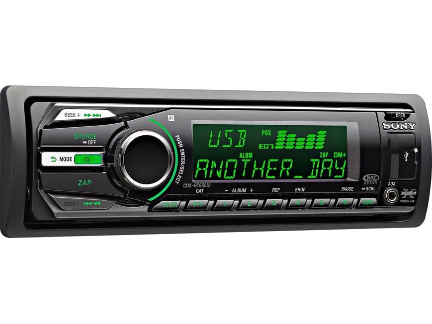 Sony Xplod CDXGT650UI CD receiver at Crutchfield