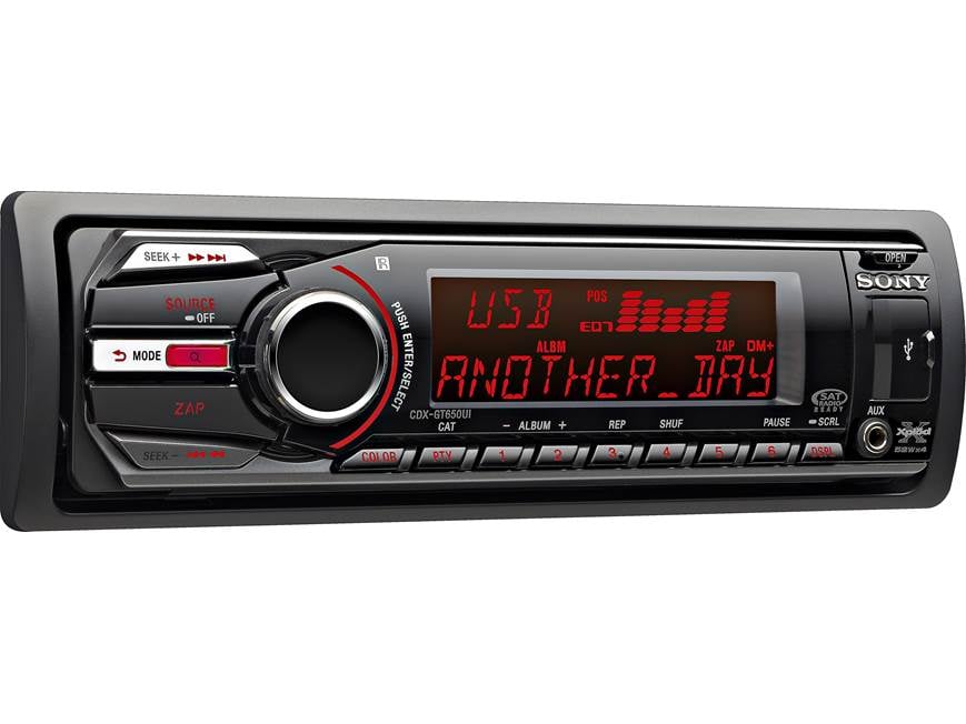 Sony Xplod CDXGT650UI CD receiver at Crutchfield