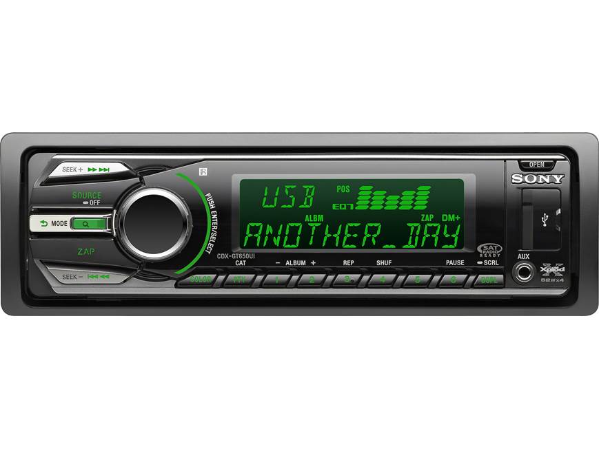 Sony Xplod CDXGT650UI CD receiver at Crutchfield