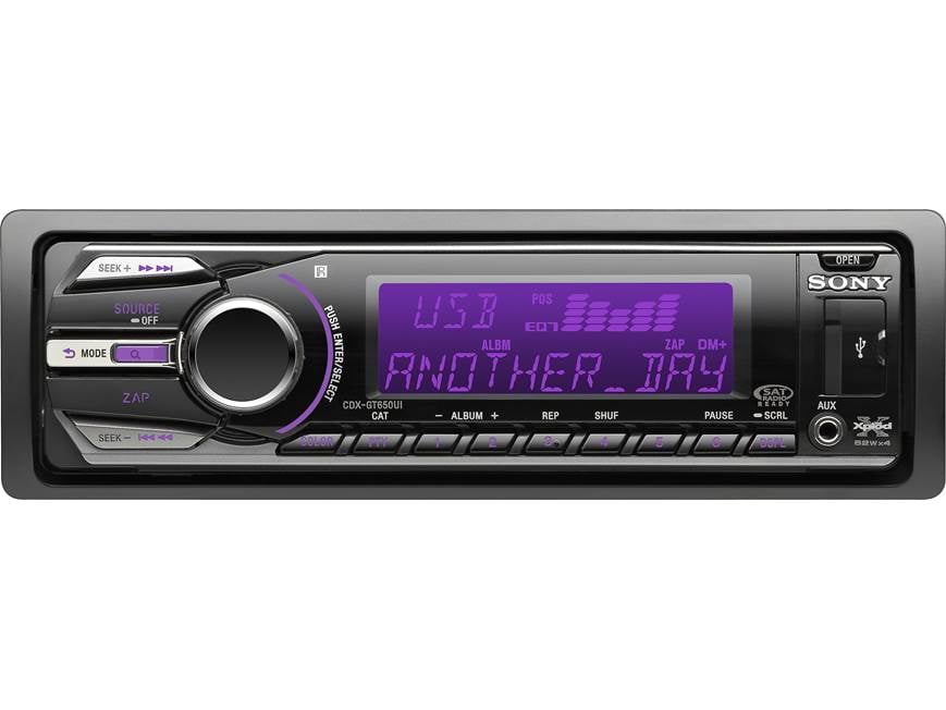 Sony Xplod CDXGT650UI CD receiver at Crutchfield