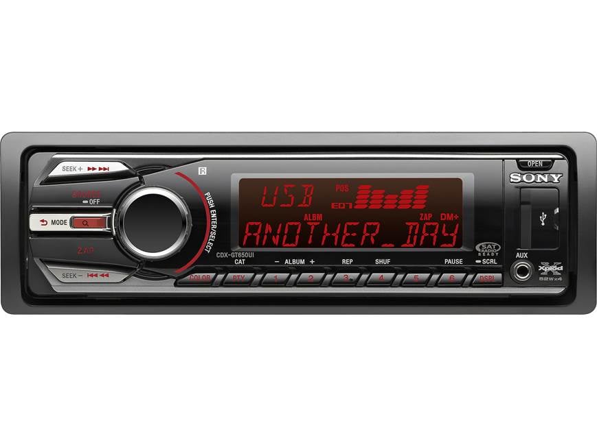 Sony Xplod CDXGT650UI CD receiver at Crutchfield