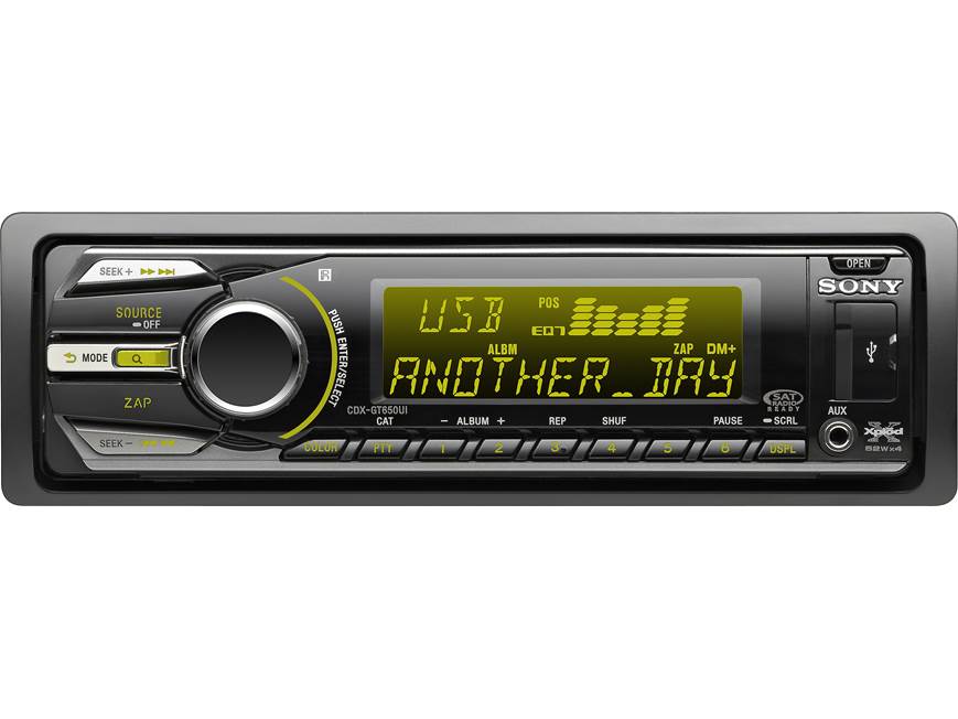 Sony Xplod CDXGT650UI CD receiver at Crutchfield